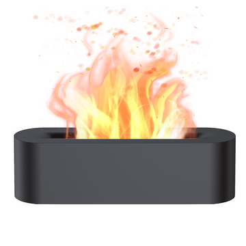 Humidificateur d'air 25,7x7x7,5cm 3 minuteries diffuseur huiles essentielles avec 150ml réservoir d'eau et 7 effets de lumière